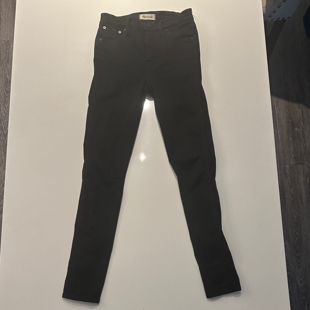 Black Madewell 10” High Rise Skinny Jeans 26T (Like New)